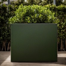 Donica ogrodowa  metalowa kwadratowa 100x100x70 RAL6020 zielona