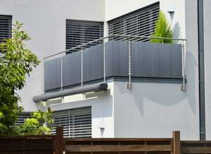 Dwustronna mata, osłona nowoczesna na balkon, bambus PP 0,9 x 5 m RD03
