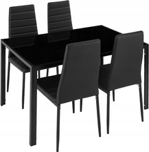 Komplet stół prostokątny 120x70 cm + 4 krzesła